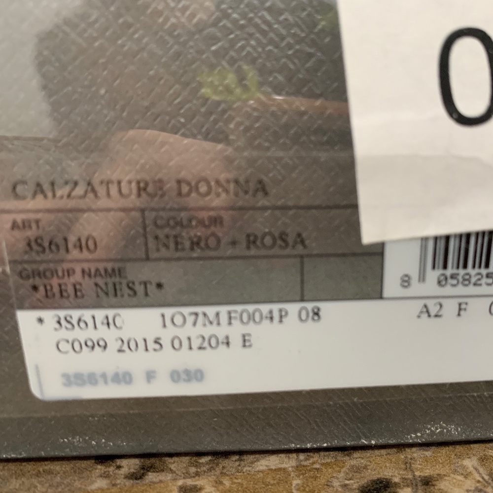 PRADA Women's Black/Pink Neoprene Honeycomb Sneake - Picture 10 of 11